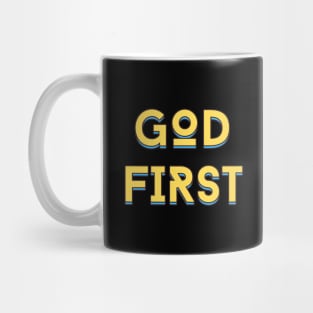 God First | Christian Typography Mug